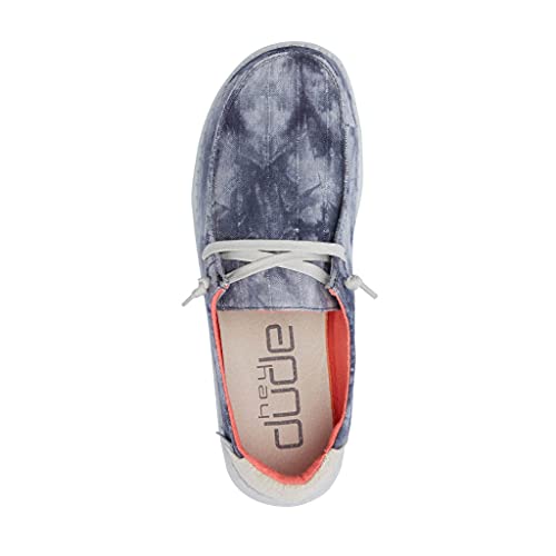 Image of HEYDUDE Women's Wendy Chambray | Women's Shoes | Women's Lace Up Loafers | Comfortable & Light-Weight