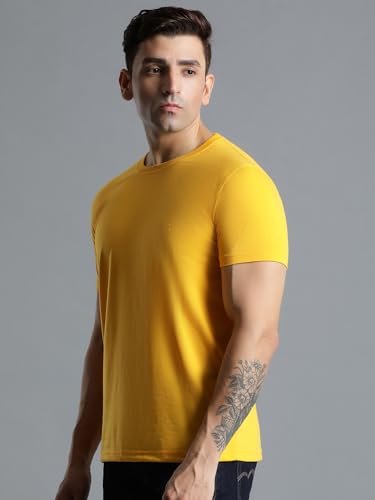 Image of hummel Cam Men's Cotton Round Neck Half Sleeve T-Shirt