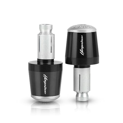 WINVOX Für Suzuki Hayabusa GSX1300R GSX 1300R GSX1300 1999-2022 2023 2021 2020 22mm Motorrad Lenker Griffe Hand Bar Griff Grip Ende(Black Sliver)