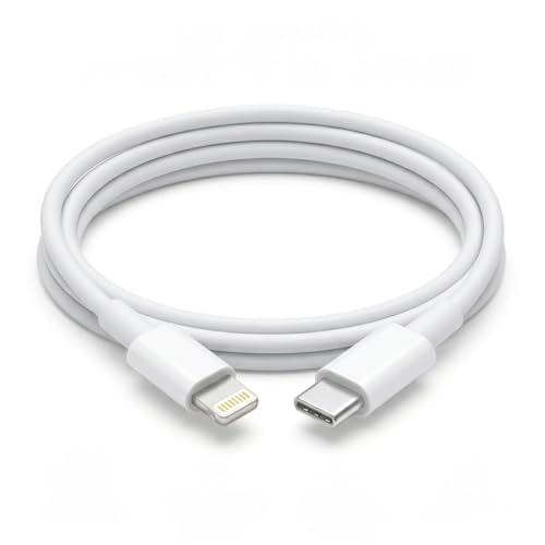 Hybrixx Arch 27 Type C to Lightning Cable [1M, White], 27W PD Fast Charging Silicone Cord, 480Mbps Data Sync, Tangle-Free Flexible Charger Wire for iPhones 14/13/12/11 Pro Max, iPad & AirPods