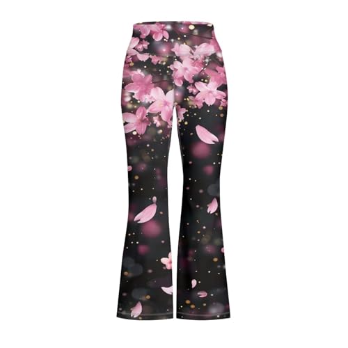 Image of Girls Flare Leggings Cute Bell Bottoms for Teen Girls Wide Leg Sweatpants for 5-14 T