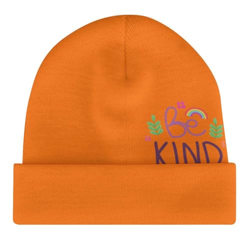 Be Kind Anti Bullying Unity Day Orange Kids Beanie Hat for for Girls Boys Children Cap Winter Knitted Chemo Cancer Headwear Accessories Gifts Decoration4