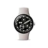 Google Pixel Watch 4 (41 mm) - Smartwatch Android con tracker per fitness e benessere, e assistente virtuale Gemini - Cassa in alluminio argento lucido - Cinturino sportivo grigio creta - Wi-Fi