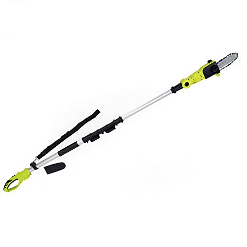 Garden Gear Cordless Telescopic Pole Chainsaw 20V Lithium-ion Battery & Charger, 30° Adjustable Head & Extendable 3m Reach - 3.8kg