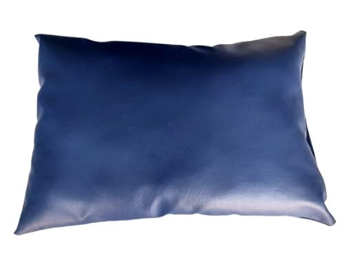 Hospital Patient Medical Pillow 18"x 27" Oil dust Water Resistant, Massage Rexine Leather Navy Blue (Qty 1)-image-14