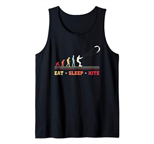 Kitesurf Retro Vintage Eat Sleep Kite Surfer