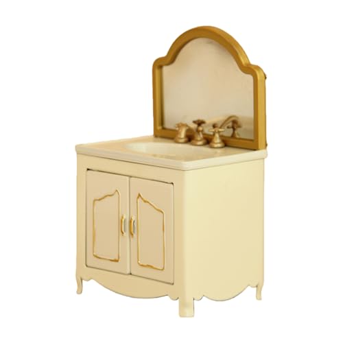 Muebles en miniatura vintage para decorar baños de casas de muñecas 1/12