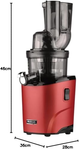Kuvings Juicer | REVO830 | Slow Extractor | Double Filling Opening | Automatic Cutting Mechanism | Matte Dark Red - Image 2