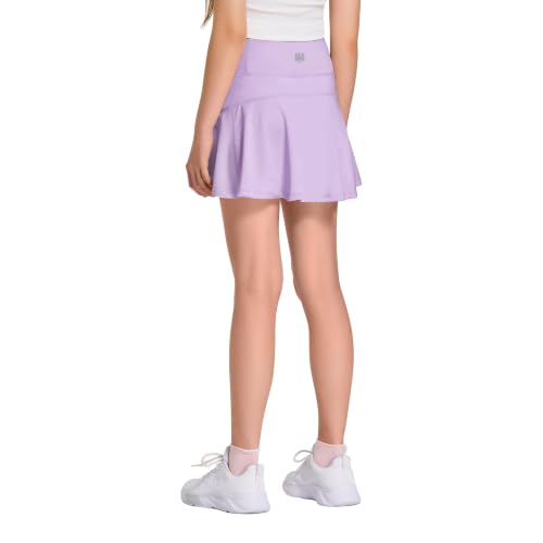 Image of FitsT4 Sports Girl's Golf Skirt Adjustable Waist Active Tennis Skort UPF50+
