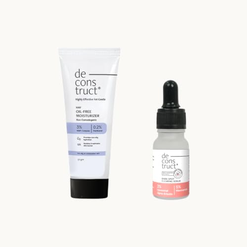 deconstruct clear & hydrate combo: clearing serum & oil-free moisturizer | oil-free moisturizer & clearing serum 10ml combo