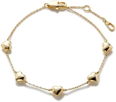 Ana Luisa Gold Bracelets for Women - 14K Gold Plated Dainty Chain...