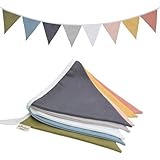 Pennant Banner & Nursery Bunting, Multicolor Baby Garland, Hanging Flag Banner for Nursery Decor, Children's Room, Playroom, Baby Shower Banner, Tent Decorations & Room Decor 6.5 Feet