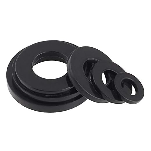 Zkenshan-brickor 5 st svart plast platt bricka nylon platt packning, M12/M14/M16/M18/M20, bra slitstyrka (inre diameter: M18)