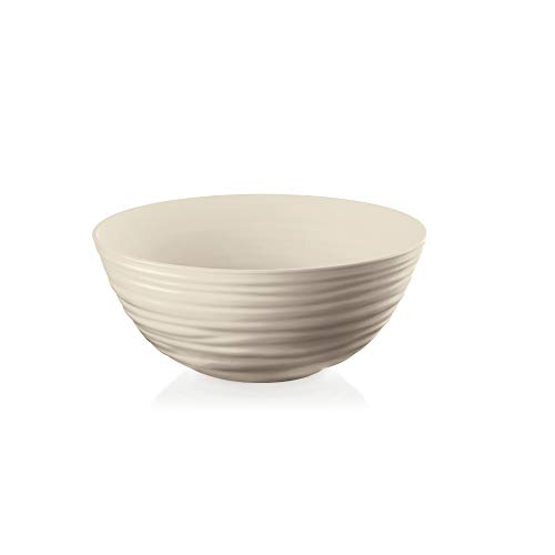 Guzzini - Tierra, L bowl in recycled plastic, container - clay, diameter 25 x H10.5 cm, Brown
