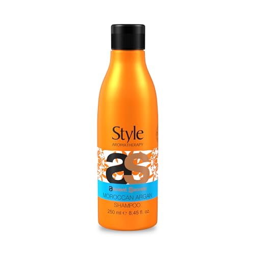 Style Aromatherapy Professional Moroccan Argan Shampoo with Argan Oil & Antioxidants | Controls Dry, Damaged & Frizzy Hair | SLS, Paraben & Salt Free | For All Hair Types | 250ml