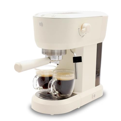 Image of WILLOW - Fully Automatic Espresso Machine, Compact Espresso Machines with Steam Milk Frother, 15 Bar Coffee Maker, 1350W, Cream White