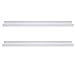 AZSKY 48 Inch Long Floating Bookshelves White Set of 2 Wall Picture Shelf Pine Floating Shelves Photo Frames Narrow Picture Ledge Mounting Hardware Included