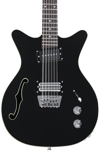 Danelectro Fifty Niner 12-string Semi-hollowbody Electric Guitar - Black Top