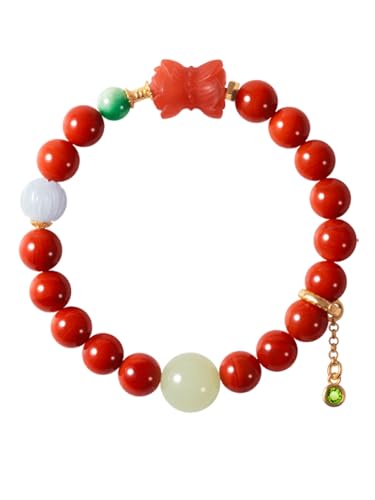 Bracelet en jade pour femme et homme avec perles argent 218
