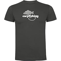 Ropa De Pesca Carpfishing K KRUSKIS - Camiseta Pesca Carpfishing Manga Corta Hombre - S, Plomo