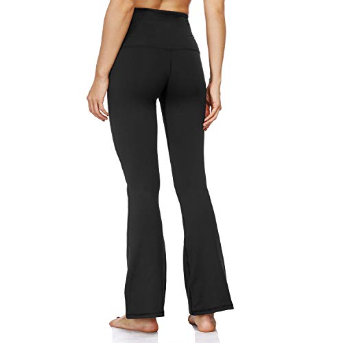 Kyopp Damen High Waist Laufhose Sporthose Yogahosen Leggins Fitnesshose Blickdichte Sport Leggings Elastische Tummy Contro Lange Laufhose mit Taschen Cover