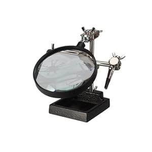 Velleman Derde hand met vergrootglas, perfect voor soldeerwerk, knutselen & reparaties