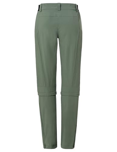 VAUDE Wanderhose Damen Farley Stretch Capri T-Zip III, Agave, 34-Short – Ansicht 3