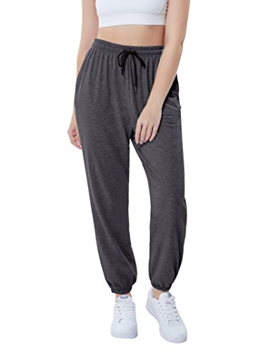 KOJOOIN Womens Casual Baggy Sweatpants High Waisted Joggers Pants Athletic Lounge Trousers with Pockets2