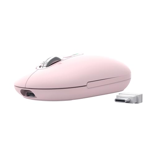 Trust Seron Souris sans Fil Molette Ultra-Rapide Bluetooth / 2.4 GHz, Rose