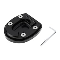 Be In Your Mind Motorrad-Ständer-Verlängerungspad Seitenständer-Plattenpad Kompatibel mit Vespa GTS GTV GT Beverly400s Schwarz