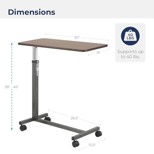 Drive Medical 13067 Non Tilt Top Overbed Table thumb #1