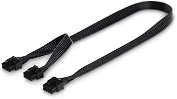 Sonero Adaptare X-35118 20cm Graphics Card Power Cable, 8-Pin PCIe Socket to 2 x 8-Pin Black Socket (6 + 2)