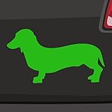 Autocollants à poils courts - 6 tailles - 21 couleurs - Pour blaireau, teckel, chien de chasse - Poils courts