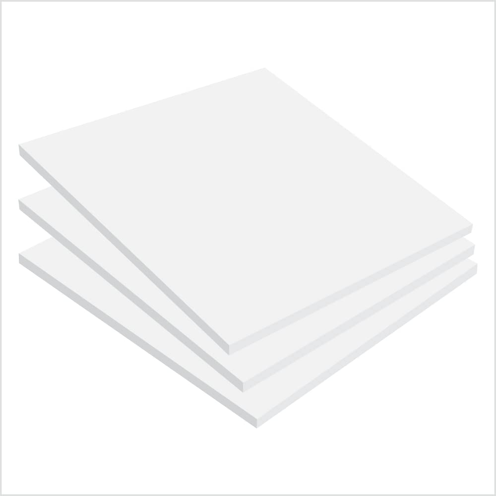 Buy Mega Format Expanded PVC Plastic Sheets 12" X 12" Rigid White