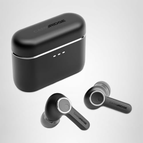 Cambridge Audio Melomania A100 - Écouteurs True Wireless, Intra-Auriculaires légers, ANC adaptatif, Bluetooth aptX™ Lossless, Jusqu’à 39 h d’autonomie avec boîtier – Noir – vue 7