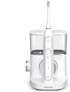 Waterpik Sonic-Fusion 2.0 Professional Flossing Toothbrush, Electric Toothbrush and Water Flosser Combo In One, White