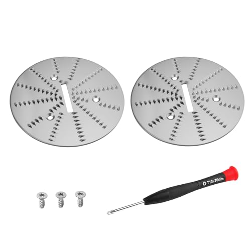 Image of 2 Pack Juicer Blade Compatible with Breville Juicer Models JE95XL, JE98XL, BJE200XL,BJE430SIL,BJE510XL, JE900 ,With 2x Blade, 3x Screws & Wrench ,Blade Diameter: 3.5 in. Easy to Replace