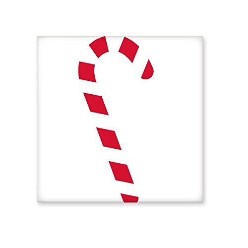 Modèle en céramique bisque avec illustration de béquille de Noël rouge vive