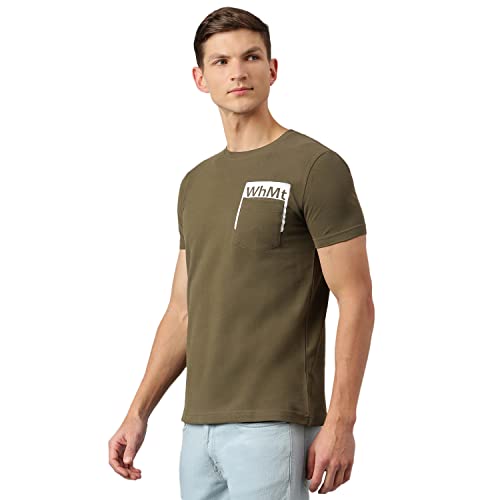 Image of Thomas Scott Men's | Solid | Half Sleeve | Slim Fit | 100% Cotton | Round Neck | Casual Tshirt