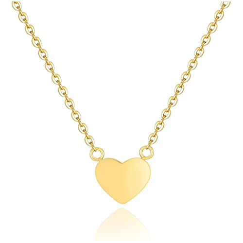 Colgante de mujer original con diseño de corazón. Cadena de acero quirúrgico bañada en plata/oro para mujer, niña ideal para regalo del día de la madre, cumpleaños, aniversario. Joyeria mujeres Cover