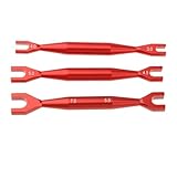 【Aplicación】: La llave para ruedas con casquillo hexagonal incluye tres llaves multifuncionales de dos extremos, adecuadas para vehículos de control sobre orugas.
