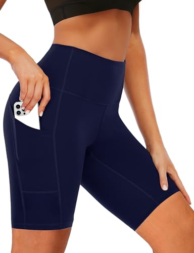 Pantalones cortos de natación mujer azul marino bañador short elástico S