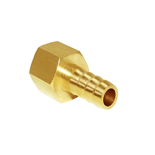 VVW&LIU Conector Pagoda 6 8 10 12 14 16mm Conector de leng¨¹ETA para Manguera Rosca Hembra 1/8 1/4 3/8 1/2 Accesorios de Tuber¨ªa de lat¨®n, 8mm,1,4 Cover