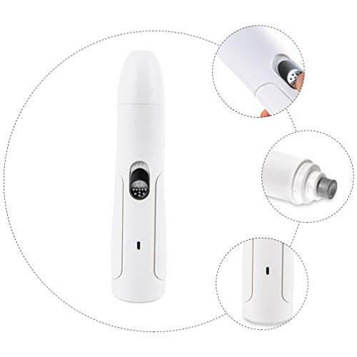 VILLCASE Conjunto Cão 1 Moedor Prego Elétrica Pet Prego Trimmer Indolor Portátil E Recarregável Groo