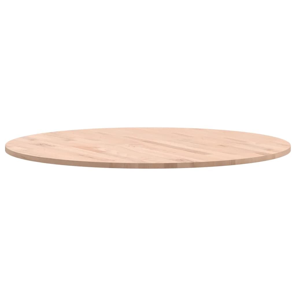vidaXL Tischplatte, Holzplatte Holztischplatte Rund, Ersatzplatte Platte für Beistelltisch Bartisch, Massivholztischplatte Esstischplatte, Ø80x1,5 cm Massivholz Buche
