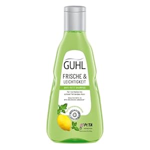 Guhl Fresh & Lightness Anti-Grease Shampoo – Pack of 4 – 4 x 250 ml – Hair Type: Oily Normal