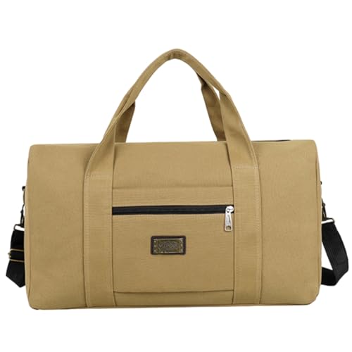 Large Capacity Travel Bag Waterproof Canvas Gym Bag for Men Multifunctional Luggage Tote for Sports Fitness and Outdoor Activities