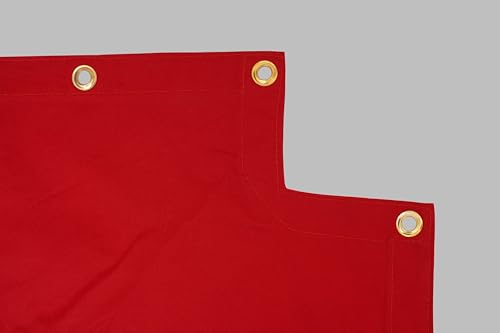 Heavy Duty Boxing Ring Canvas Cover – Non-Slip Cotton Fabric with Grommets – Professional Grade for Training & Competition (Red, 18X18 Ft)