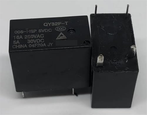 Relé QY32F-T 005-HSP 5VDC evita sobrecargas gracias a su capacidad de 16A y 4 pines