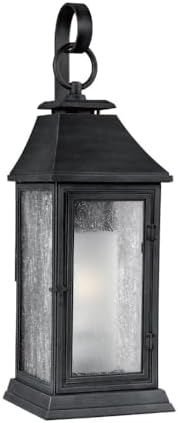 Generation Lighting-Sean Lavin-One Light Outdoor Wall Sconce in Transitional Style-8.5 Inch Wide by 25.63 Inch Tall-Dark